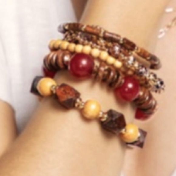 🥳🥳 Lined Stacked Bracelet - Picture 1 of 6